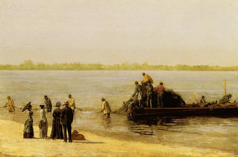 Forellenangeln in Gloucester am Delaware-Fluss - Thomas Eakins