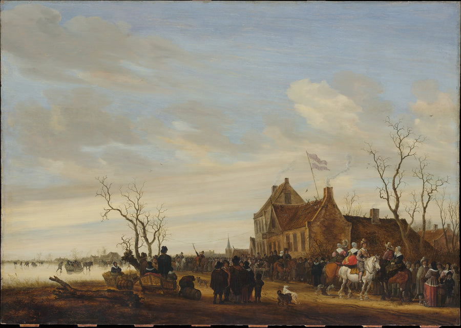 Pêche à l'anguille - Salomon van Ruysdael