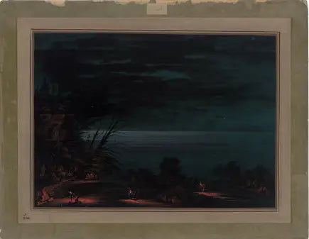 Salmonangeln mit Harpune - Ottawa - George Catlin