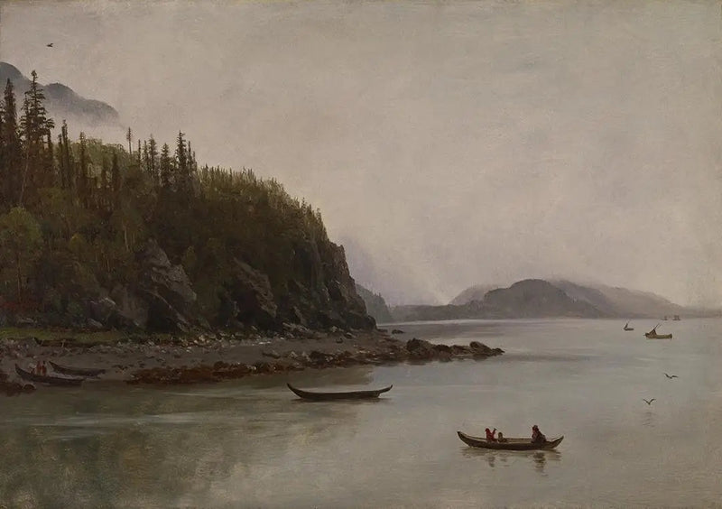 Indianische Fischerei - Albert Bierstadt