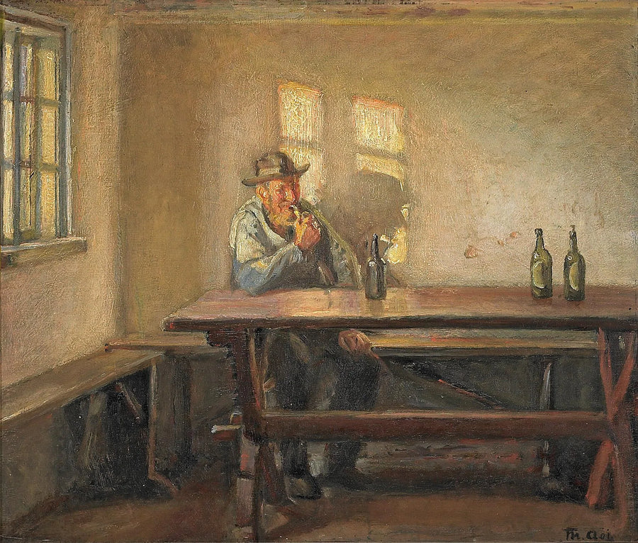 Fischer in Bründums Laden. - Michael Peter Ancher