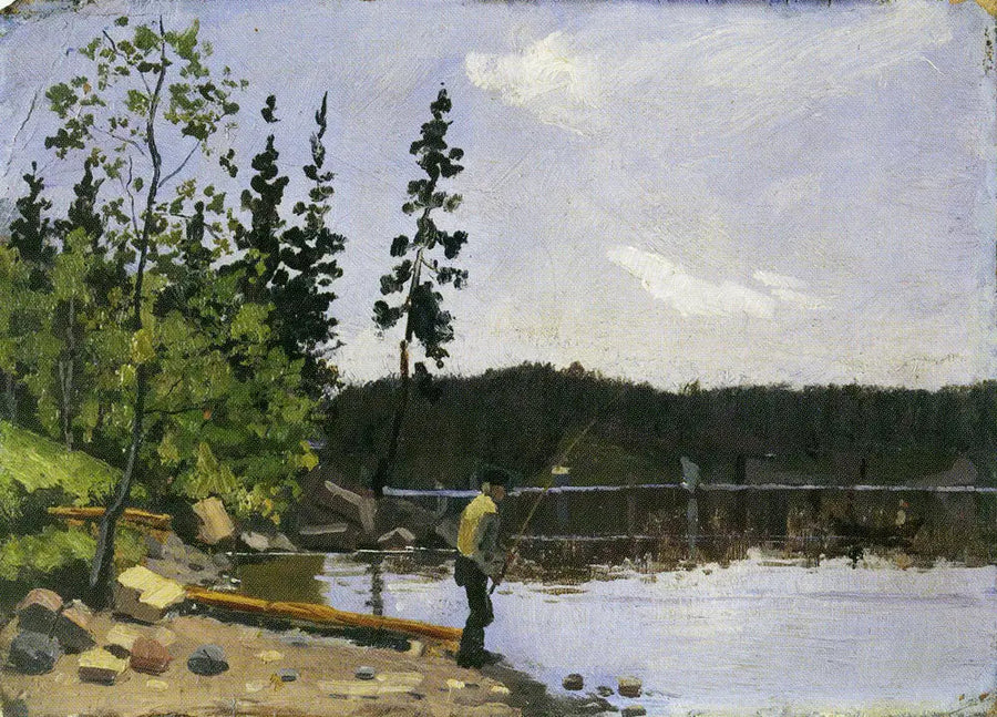 Fischer am Wasser - Edvard Munch