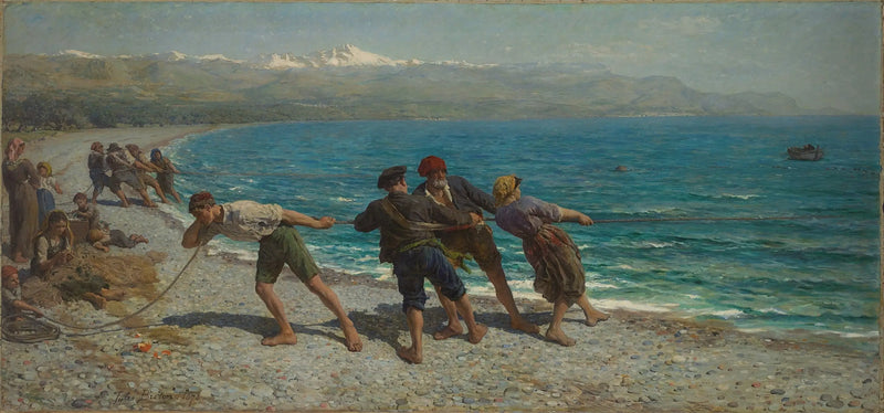 Fischer in Menton - Jules Breton