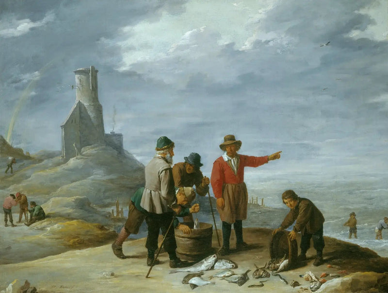 Fischer am Meerufer - David Teniers der Jüngere