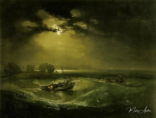 Pêcheurs en mer - William Turner - Reproductions de tableaux et peintures haut de gamme