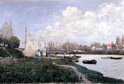 Fischer, die ihre Netze auswerfen - Alfred Sisley