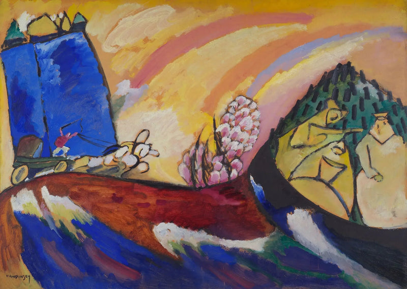 Gemälde mit Troika - Vassily Kandinsky