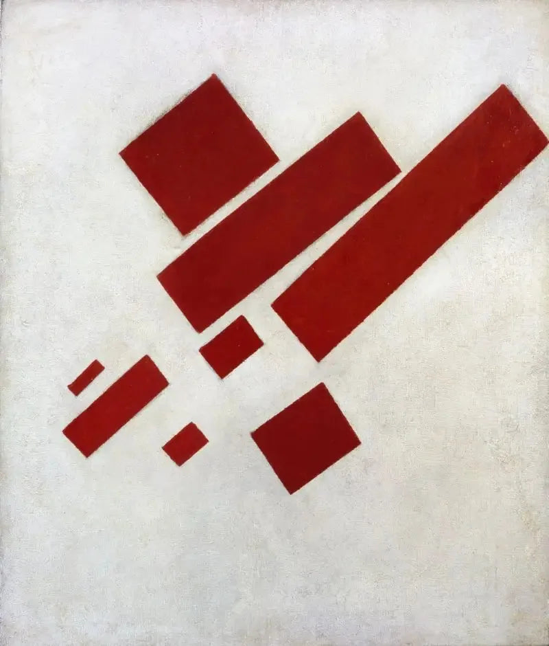 Suprematistische Malerei: acht rote Rechtecke - Kazimir Malevich