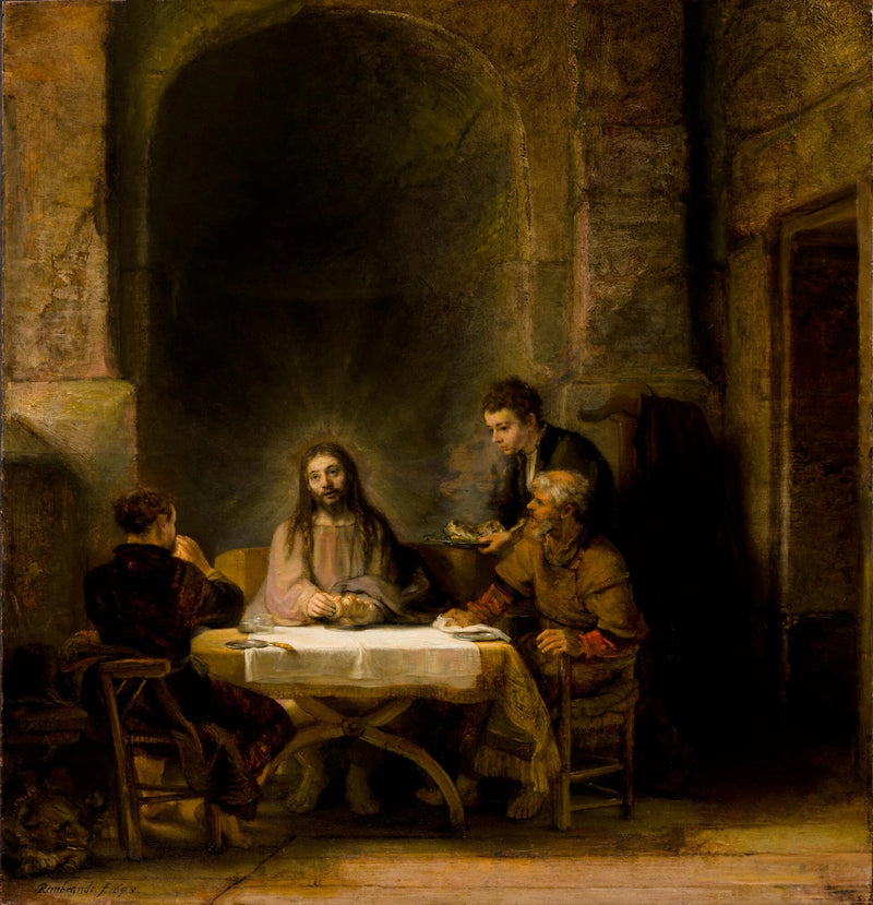 Die Pilger von Emmaus - Rembrandt