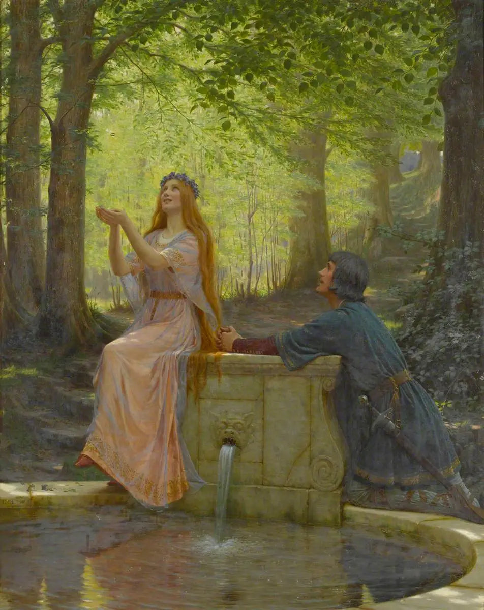 Pelléas et Mélisande - Edmund Blair Leighton image 1 tableau peint à l’huile sur toile