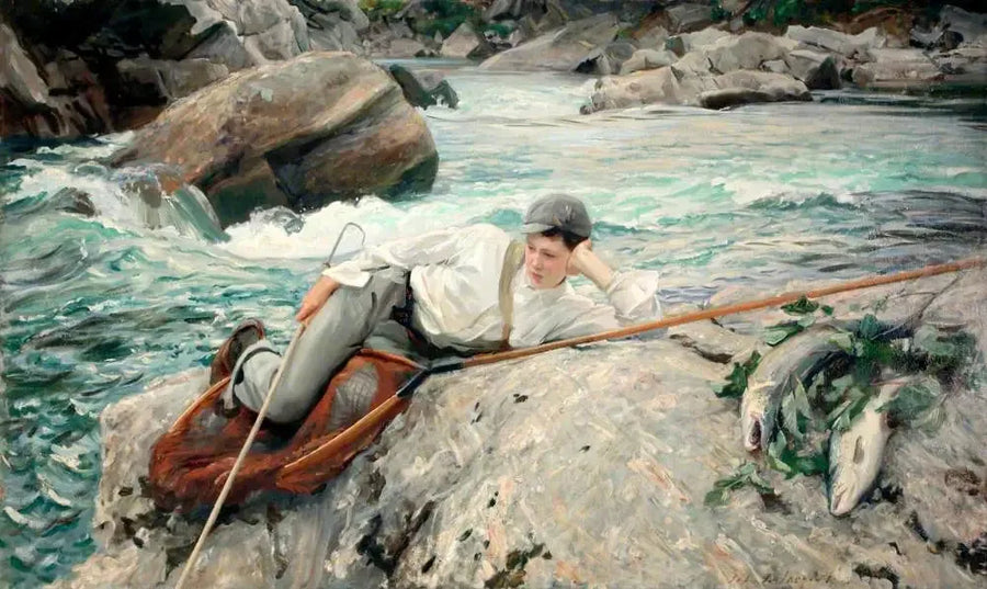 Während seines Urlaubs, Norwegen - John Singer Sargent