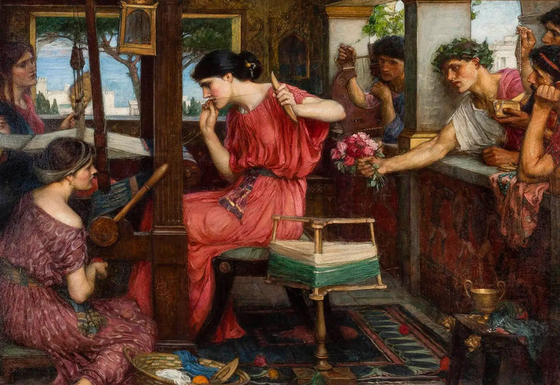 Penelope und die Freier - John William Waterhouse