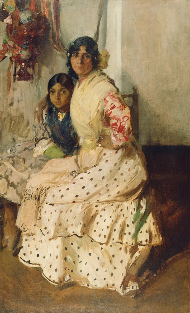 Pepilla die Zigeunerin und ihre Tochter - Joaquín Sorolla