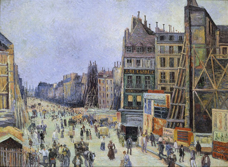 Straßenöffnung in der Réaumur-Straße - Maximilien Luce