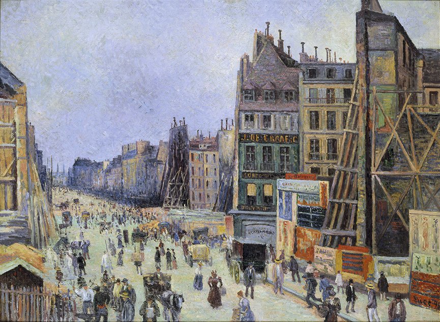 Straßenöffnung in der Réaumur-Straße - Maximilien Luce