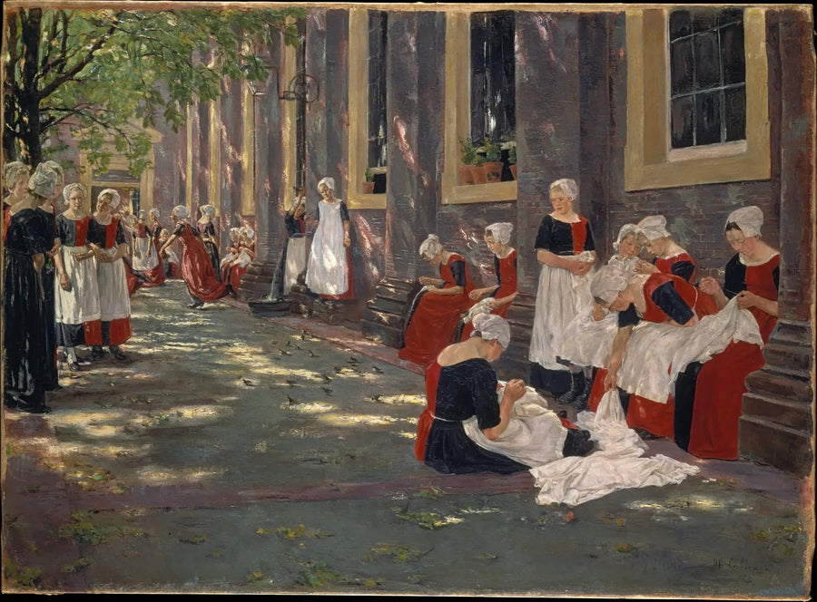 Kostenlose Zeit im Waisenhaus von Amsterdam - Max Liebermann
