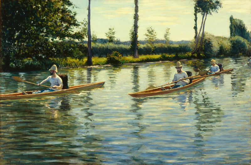 Périssoires an der Yerres - Gustave Caillebotte