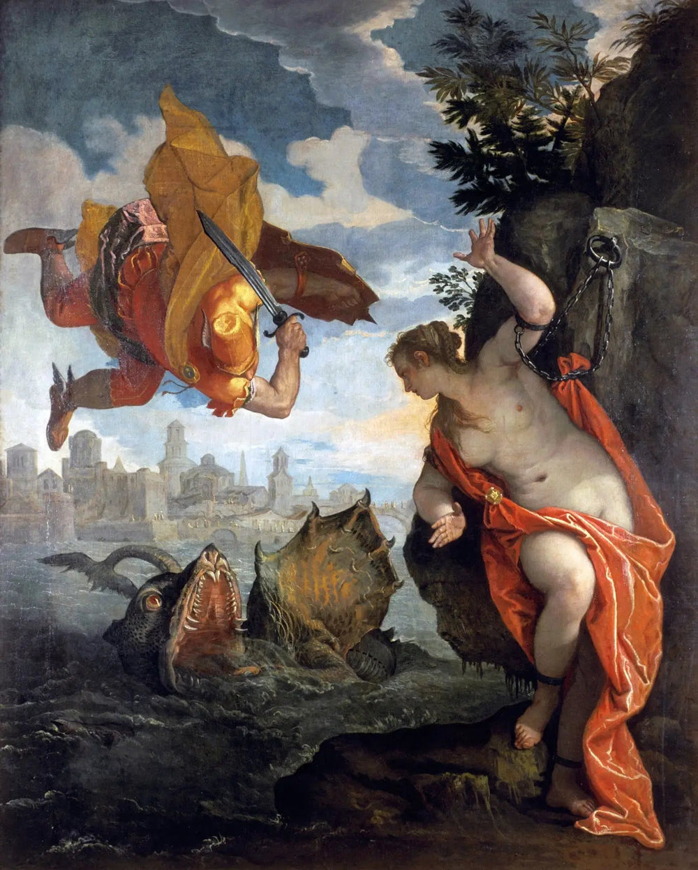Persée délivrant Andromède - Paul Véronèse image 1 copie de tableau peinte à la main