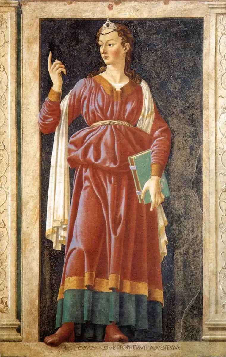 Berühmte Persönlichkeiten: Die Sibylle von Cumae - Andrea del Castagno