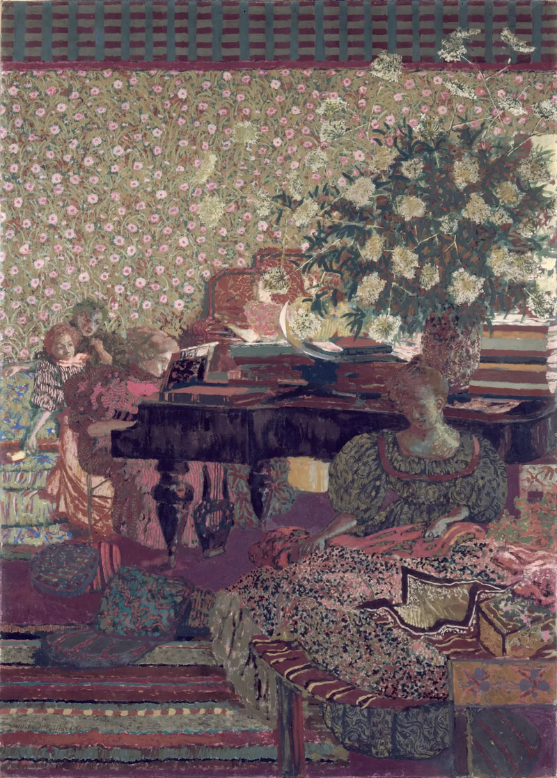Figuren in einem Interieur. Die Musik - Édouard Vuillard
