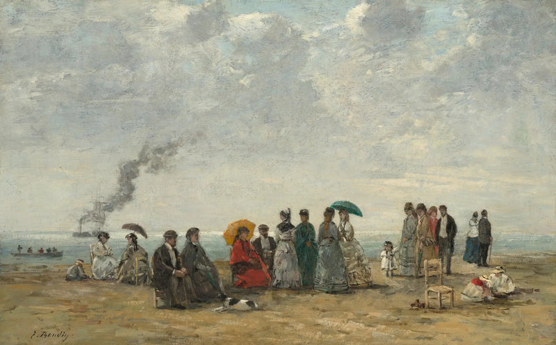 Figuren am Strand - Eugène Boudin