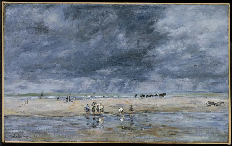 Figuren am Strand - Eugène Boudin