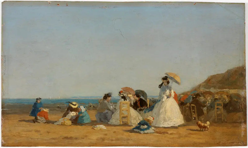 Figuren am Strand - Eugène Boudin