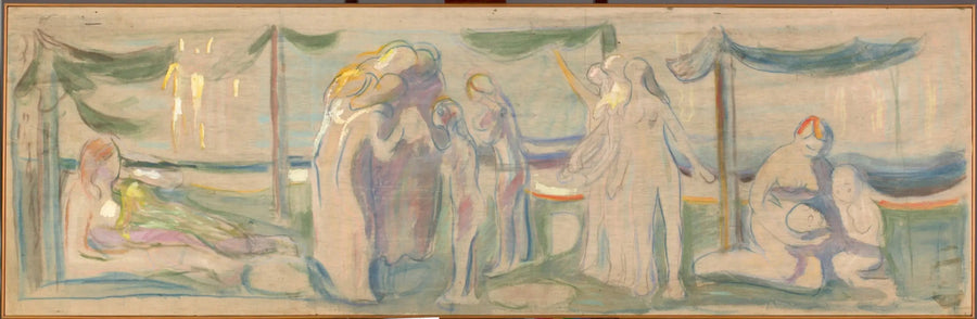 Nackte Menschen am Strand - Edvard Munch