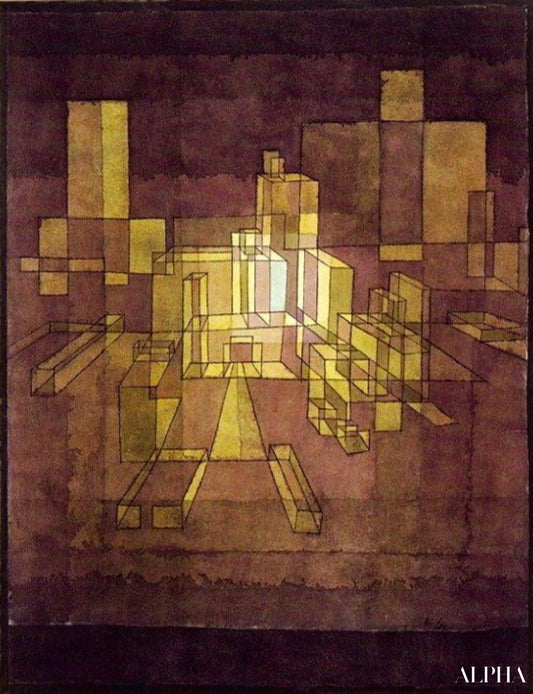 Perspective de la ville, 1928 - Paul Klee - Reproductions de tableaux et peintures haut de gamme