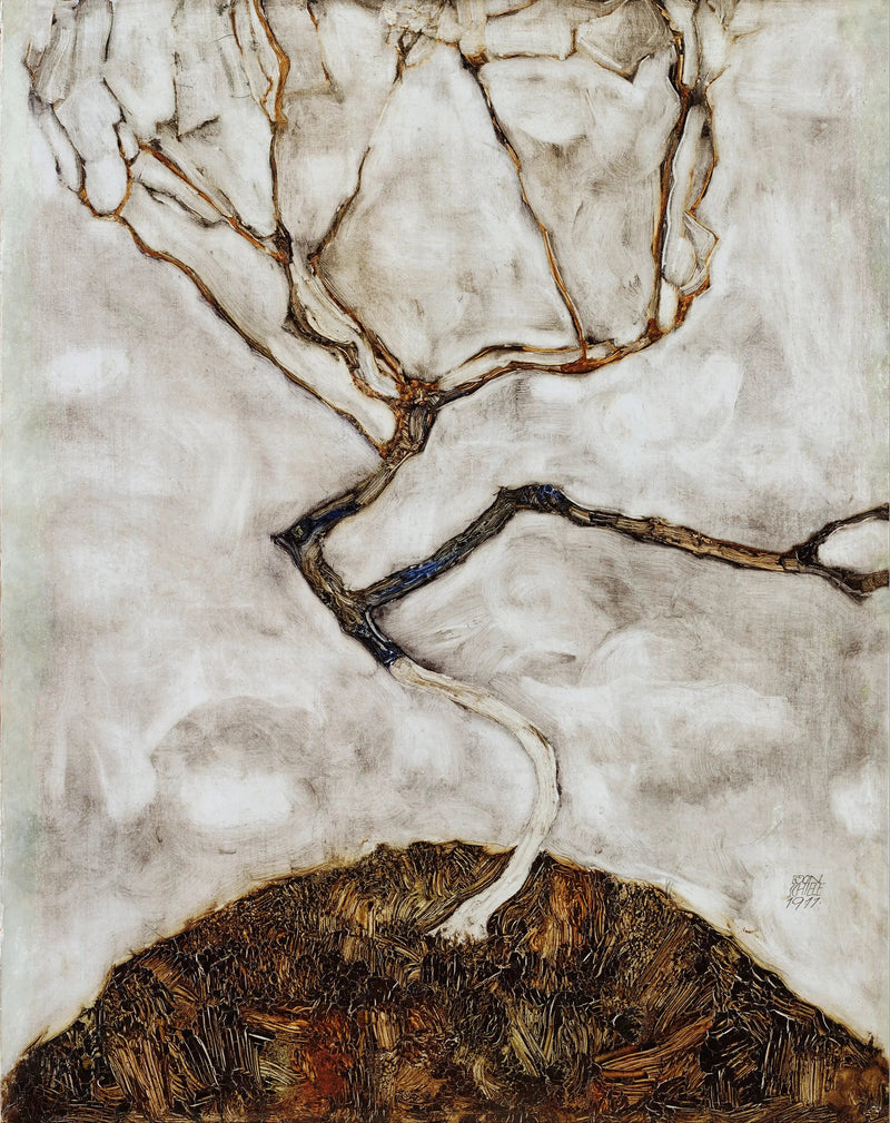 Kleiner Baum am Ende des Herbstes - Egon Schiele
