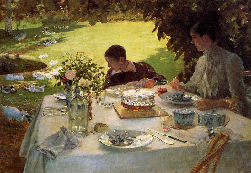 Frühstück im Garten - Giuseppe De Nittis