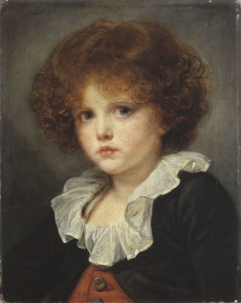 Kleiner Junge mit rotem Weste - Jean-Baptiste Greuze