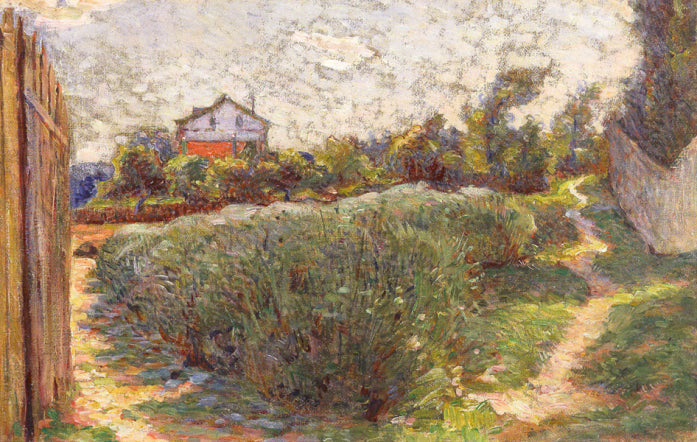 Kleines Landschaftsbild mit Haus - Marie Bracquemond