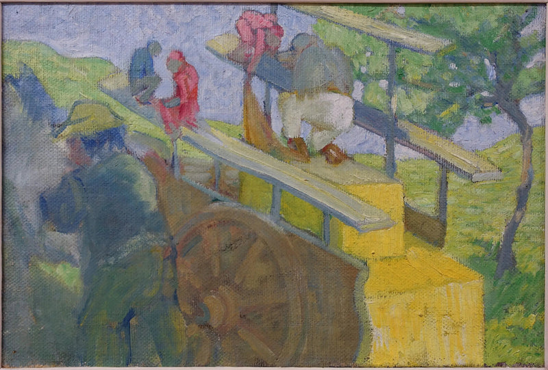 Kleiner Affe auf einem Wagen - Franz Marc