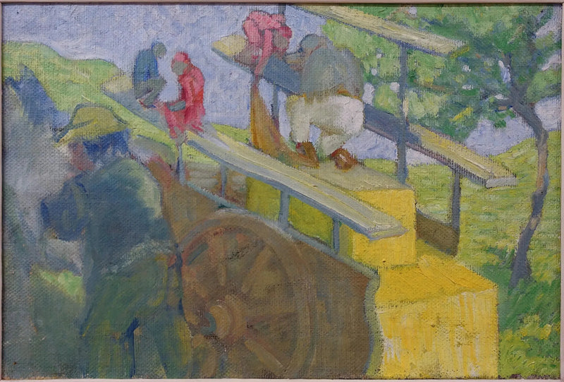 Kleiner Affe auf einem Wagen - Franz Marc