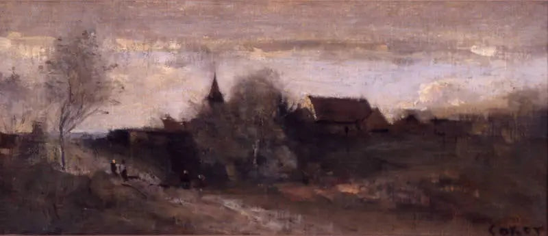 Kleines Dorf im Morvan - Jean-Baptiste Camille Corot