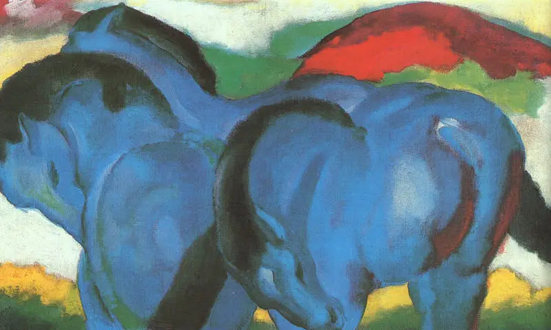 Kleine blaue Pferde - Franz Marc