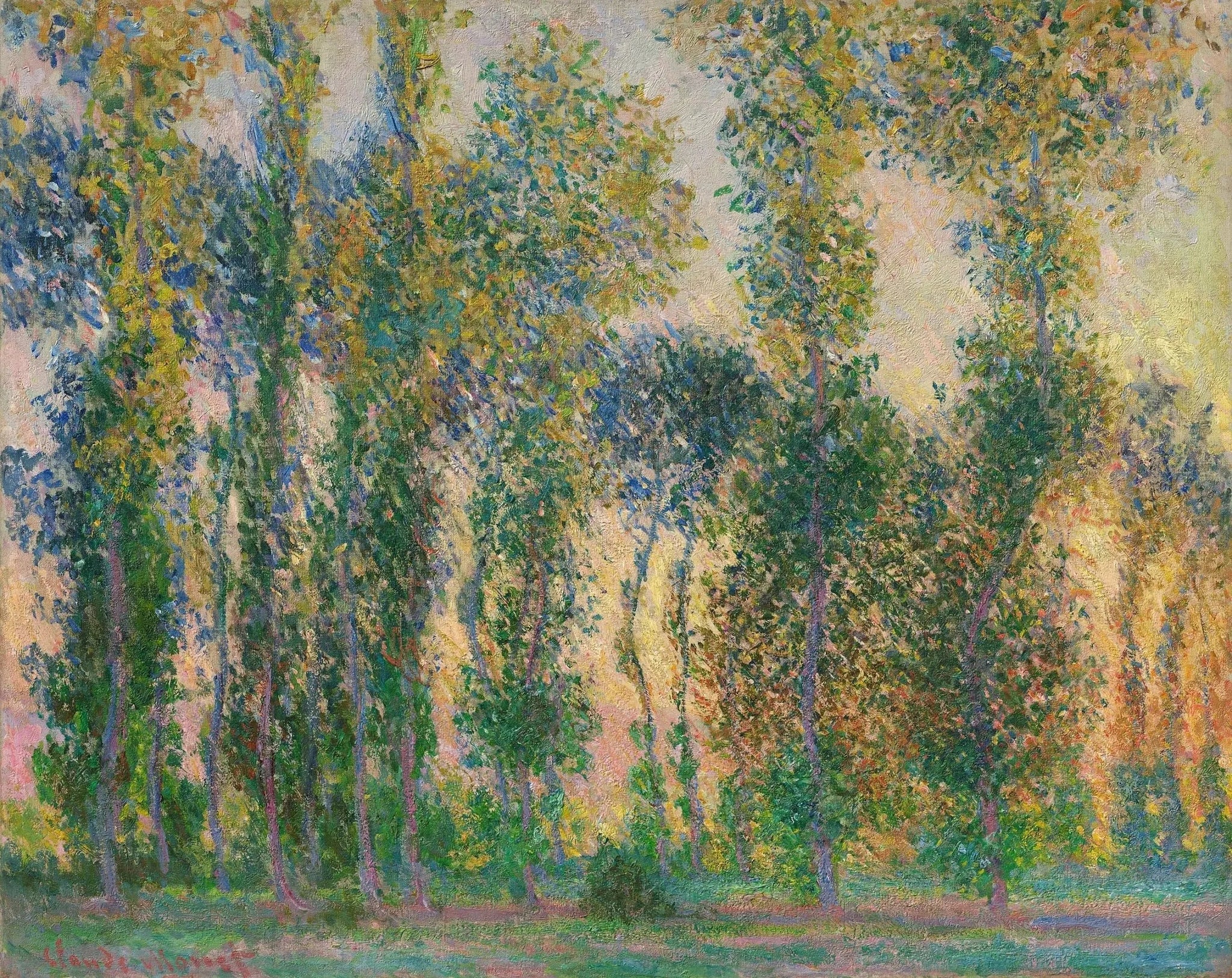 Peupliers à Giverny - Claude Monet image 1 tableau peint à l’huile sur toile