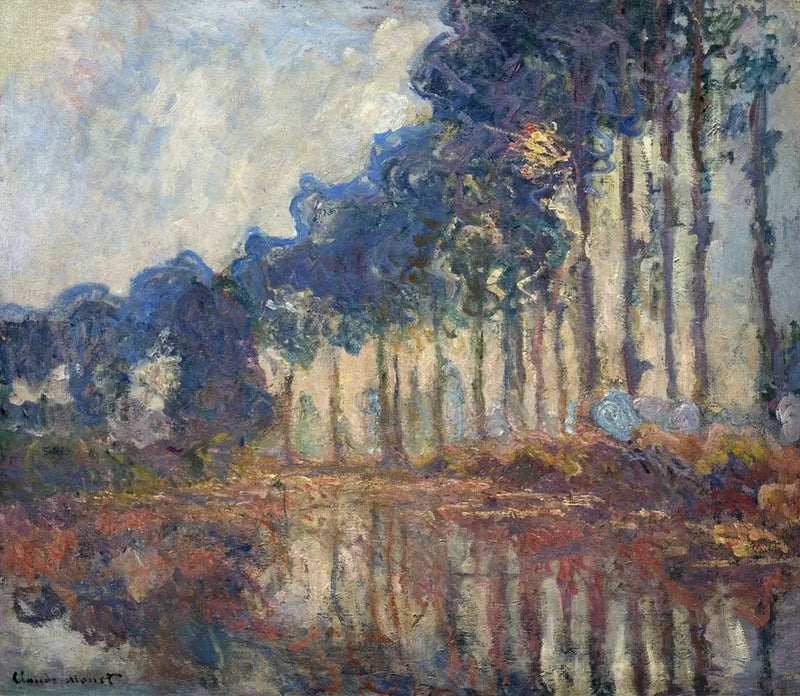 Les Peupliers, Herbst W1311 - Claude Monet