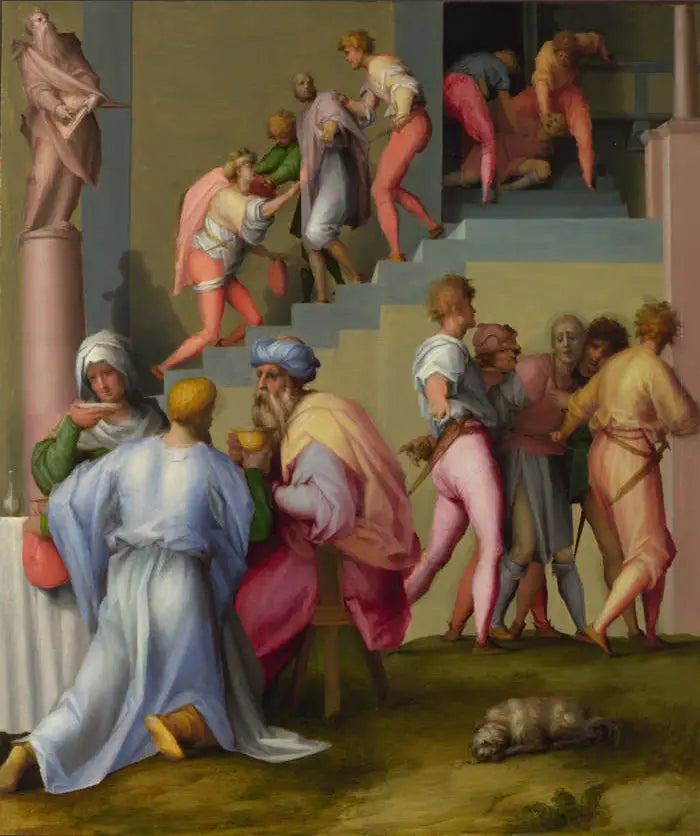Pharao mit seinem Hausdiener und seinem Bäcker - Pontormo