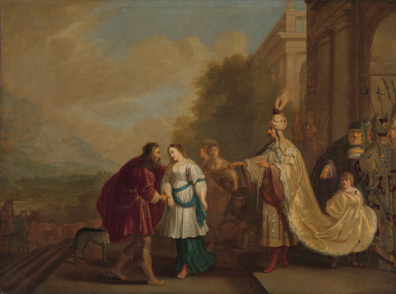 Pharaon ramène Sarah à Abraham - Isaac Isaacsz