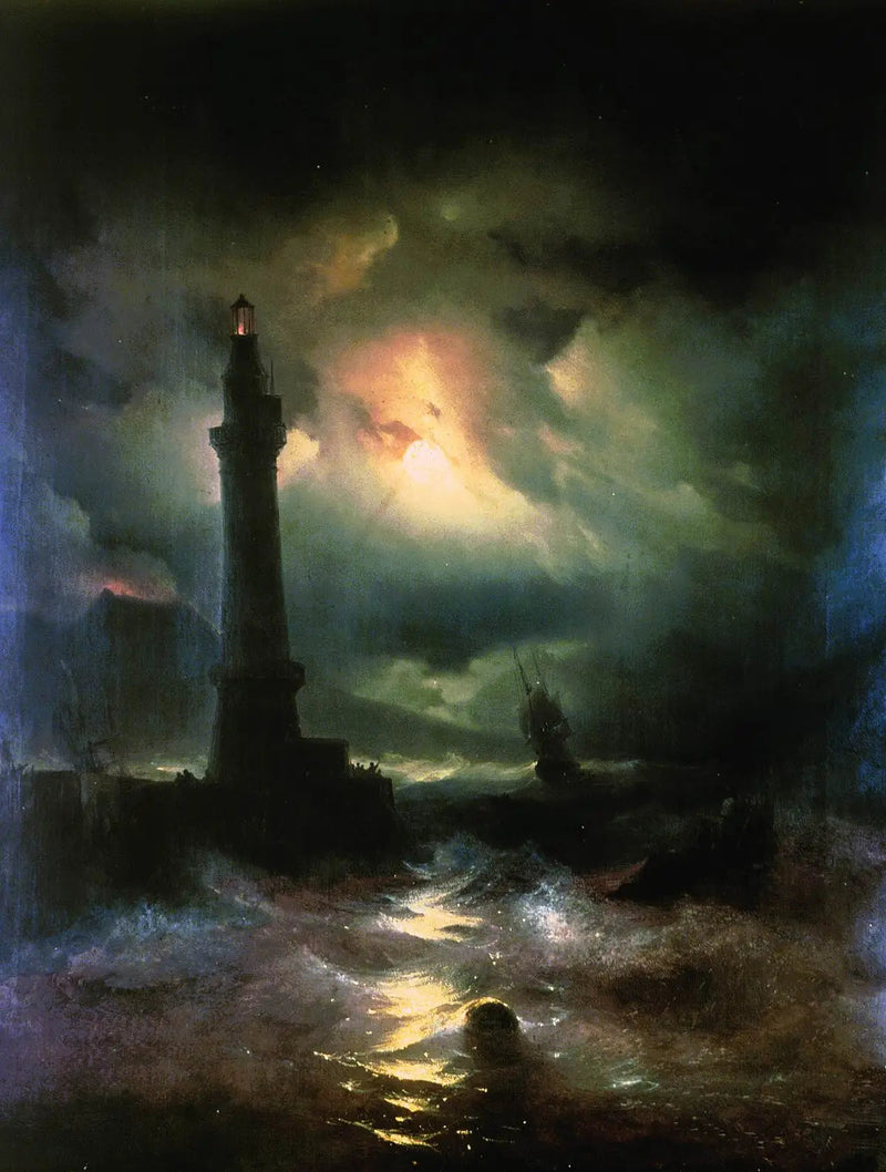 Neapolitanischer Leuchtturm. - Ivan Aïvazovski