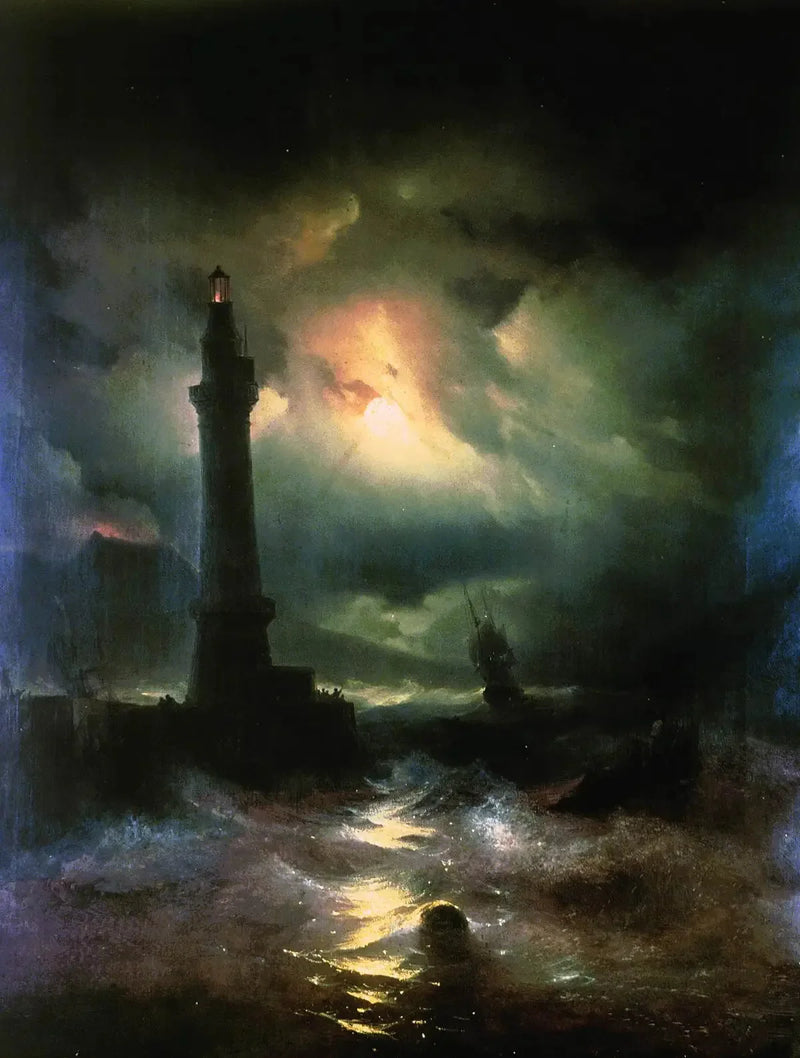 Neapolitanischer Leuchtturm. - Ivan Aïvazovski