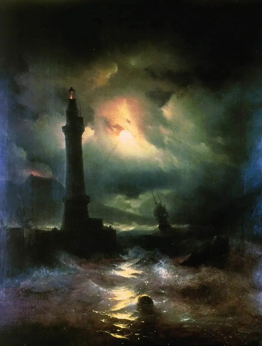 Neapolitanischer Leuchtturm. - Ivan Aïvazovski