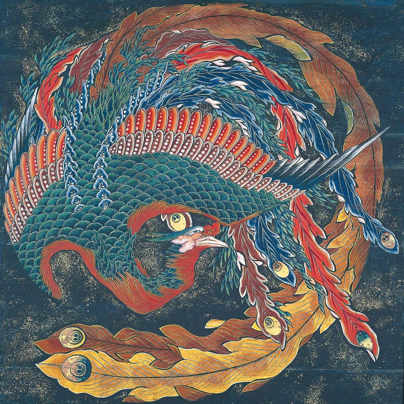Phénix, Katsushika Hokusai, 1844