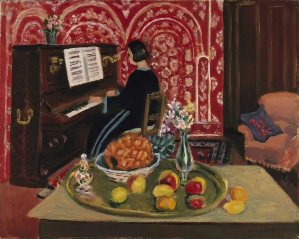 Pianiste à la nature morte - Henri Matisse image 1 tableau peint à l’huile sur toile