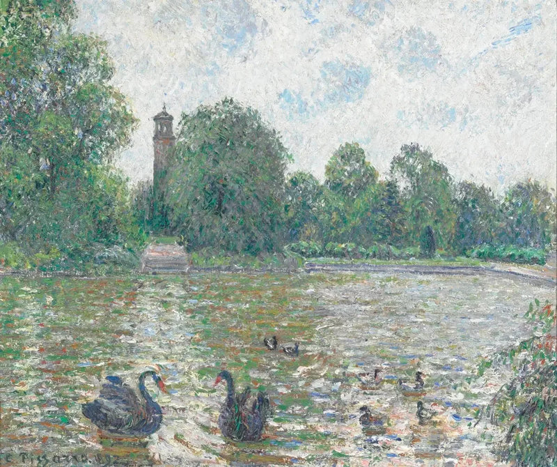 Wasserstelle in Kew, London - Camille Pissarro
