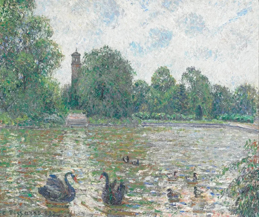 Wasserstelle in Kew, London - Camille Pissarro