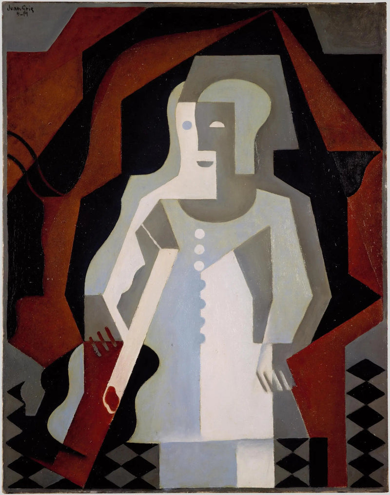 Pierrot mit Gitarre - Juan Gris