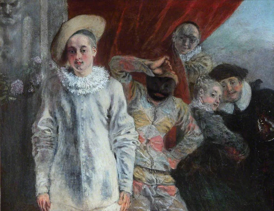 Pierrot, Harlekin und Scapin - Antoine Watteau